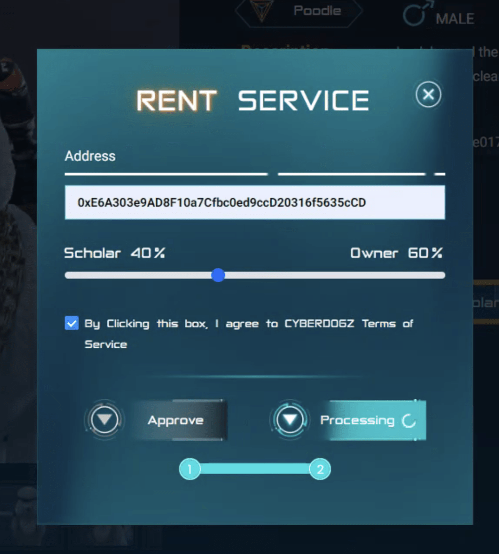 CYBERDOGZ RENTAL SYSTEM IS LIVE – RENT AND&nbsp;EARN